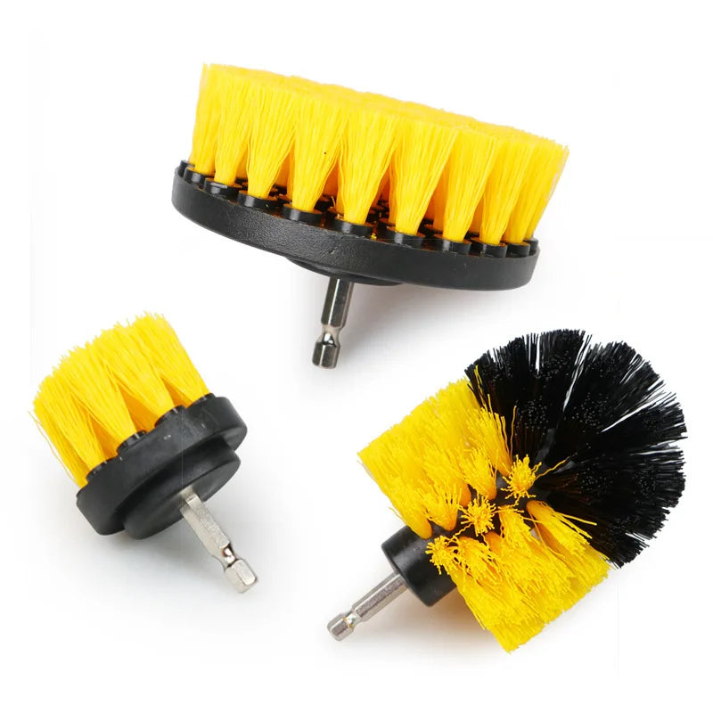 Transform Your Cleaning Routine with the 3-Piece Drill Brush Attachment Set - Perfect for Showers, Tubs, and Carpets!